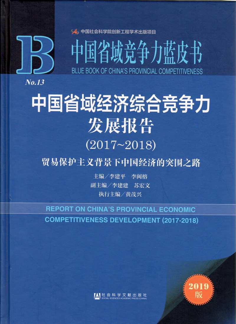 日逼网站。中国省域经济综合竞争力发展报告（2017-2018）